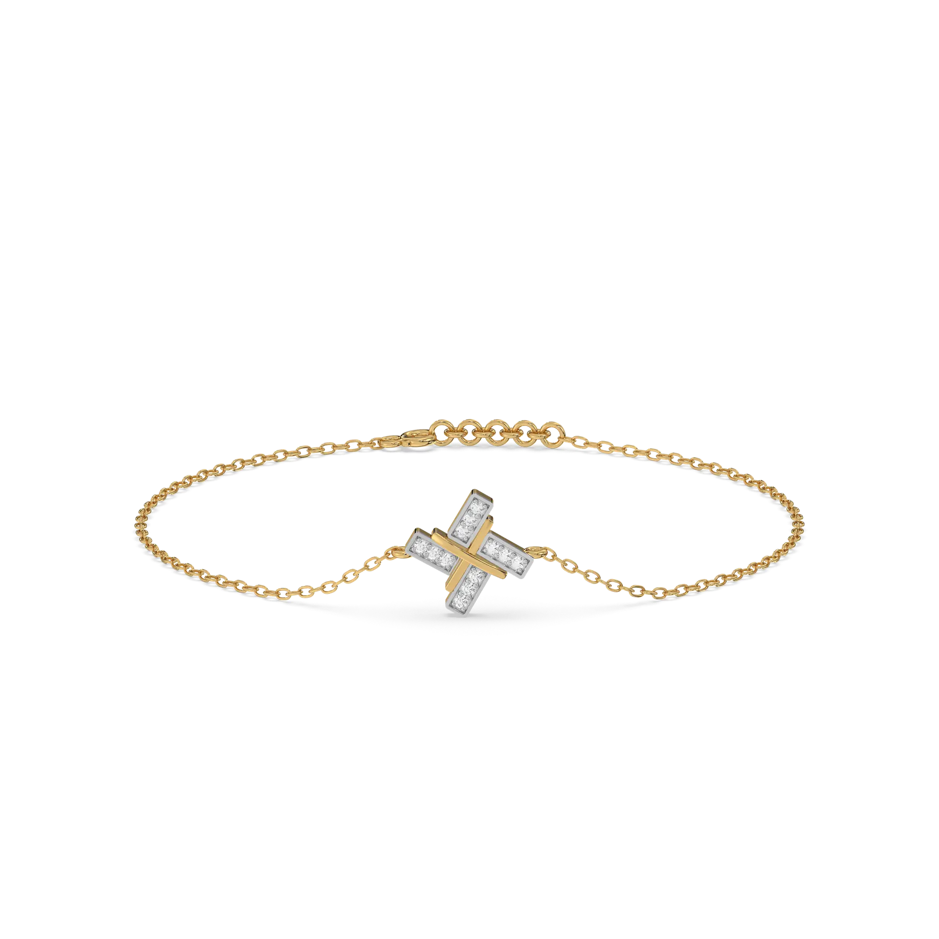 Geometric Glow - Lab Diamond Bracelet — image 1