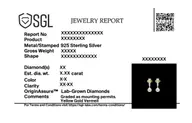 Glinting Pearl - Lab Diamond Drop Earrings thumbnail 6