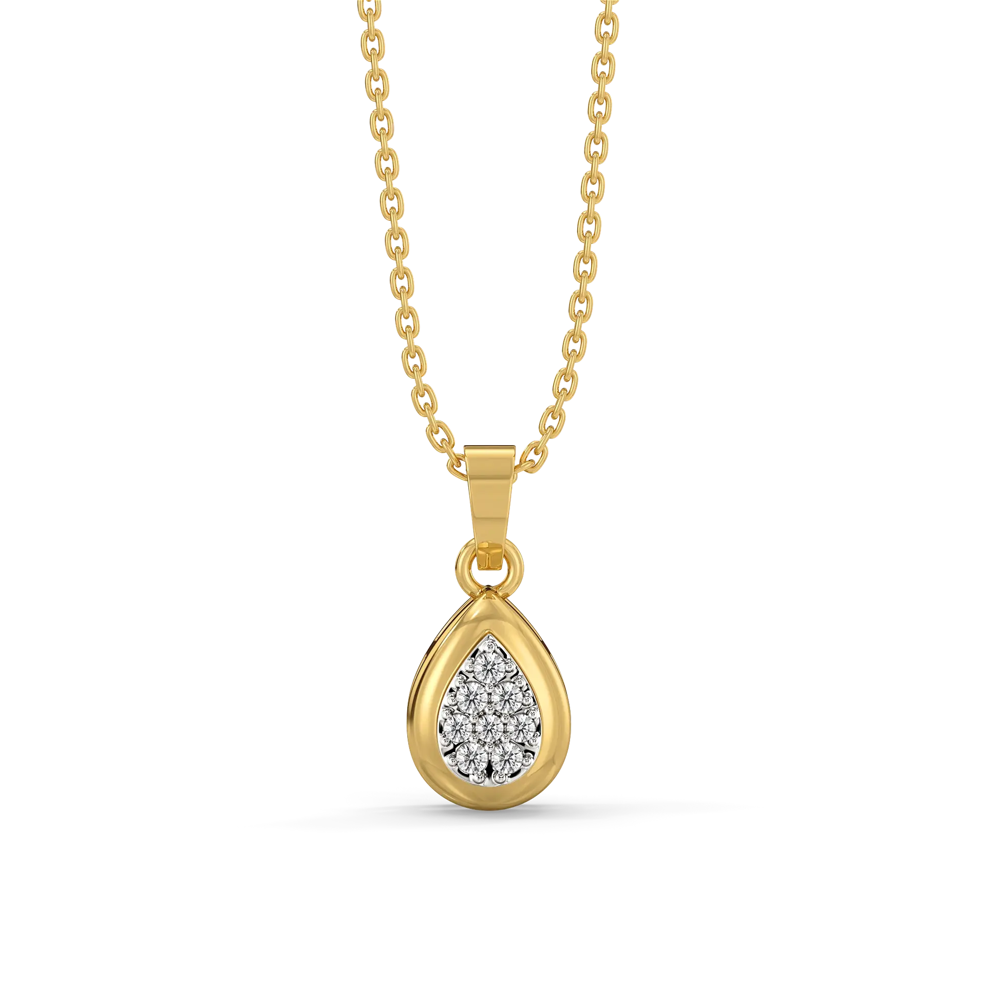 Glistening Raindrop - Lab Diamond Pendant Necklace — image 1