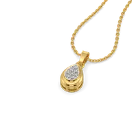 Glistening Raindrop - Lab Diamond Pendant Necklace thumbnail 2