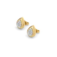 Glistening Raindrop - Lab Diamond Stud Earrings thumbnail 1