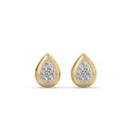 Glistening Raindrop - Lab Diamond Stud Earrings thumbnail 2