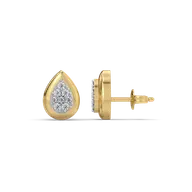 Glistening Raindrop - Lab Diamond Stud Earrings thumbnail 3