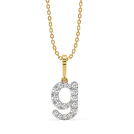 Glow-Up G - Lab Diamond Alphabet Pendant thumbnail 1