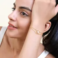 Golden Edge - Lab Diamond Solitaire Bracelet thumbnail 2