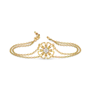 Golden Edge - Lab Diamond Solitaire Bracelet thumbnail 4