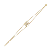 Golden Edge - Lab Diamond Solitaire Bracelet thumbnail 5