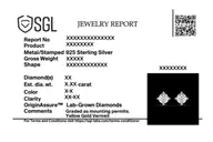 Golden Edge - Lab Diamond Solitaire Earrings thumbnail 7