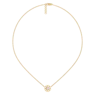 Golden Edge - Lab Diamond Solitaire Necklace thumbnail 5