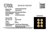 Golden Glow Petal - Lab Diamond Drop Earrings thumbnail 7