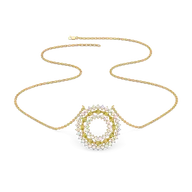 Golden Hour - Lab Diamond and Citrine Necklace thumbnail 2