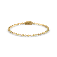 Golden Hour - Lab Diamond and Citrine Tennis Bracelet thumbnail 1