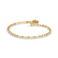 Golden Hour - Lab Diamond and Citrine Tennis Bracelet thumbnail 3