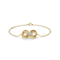 Golden Knot - Lab Diamond Bracelet thumbnail 1