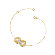 Golden Knot - Lab Diamond Bracelet thumbnail 3