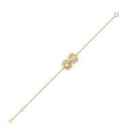 Golden Knot - Lab Diamond Bracelet thumbnail 5