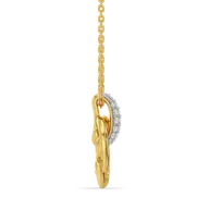 Golden Knot - Lab Diamond Pendant thumbnail 5