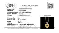 Golden Knot - Lab Diamond Pendant thumbnail 6