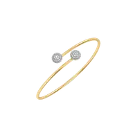Golden Sphere - Lab Diamond Bangle thumbnail 1