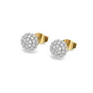 Golden Sphere - Lab Diamond Earrings thumbnail 1