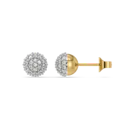 Golden Sphere - Lab Diamond Earrings thumbnail 5