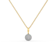 Golden Sphere - Lab Diamond Necklace thumbnail 1
