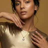 Golden Sphere - Lab Diamond Necklace thumbnail 4