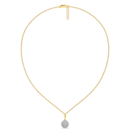 Golden Sphere - Lab Diamond Necklace thumbnail 5