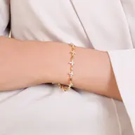 Golden Spring - Lab Diamond Tennis Bracelet thumbnail 2