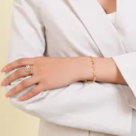 Golden Spring - Lab Diamond Tennis Bracelet thumbnail 3