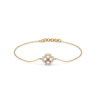 Grace Blossom - Lab Diamond & Ruby Bracelet thumbnail 1
