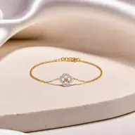 Grace Blossom - Lab Diamond & Ruby Bracelet thumbnail 3