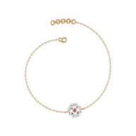 Grace Blossom - Lab Diamond & Ruby Bracelet thumbnail 4