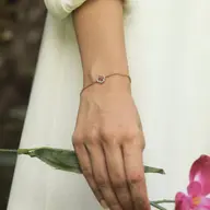 Grace Blossom - Lab Diamond & Ruby Bracelet thumbnail 6