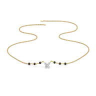 Grace in Flight - Lab Diamond Mangalsutra Necklace thumbnail 3