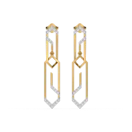 Groove Rhythm - Lab Diamond Drop Earrings thumbnail 1