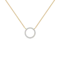 Halo - Lab Diamond Pendant Necklace thumbnail 1