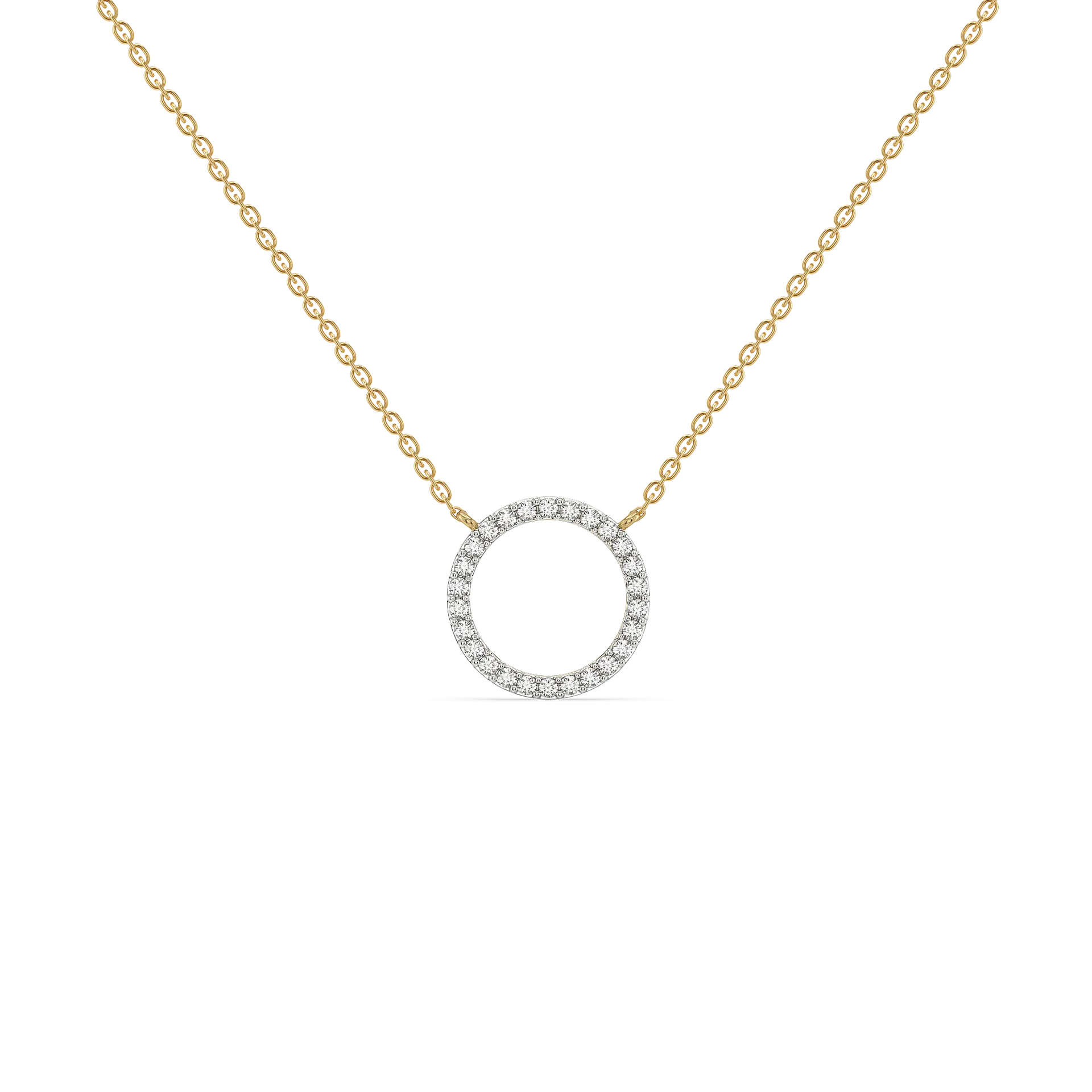 Halo - Lab Diamond Pendant Necklace — image 1