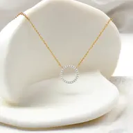 Halo - Lab Diamond Pendant Necklace thumbnail 3