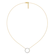 Halo - Lab Diamond Pendant Necklace thumbnail 5