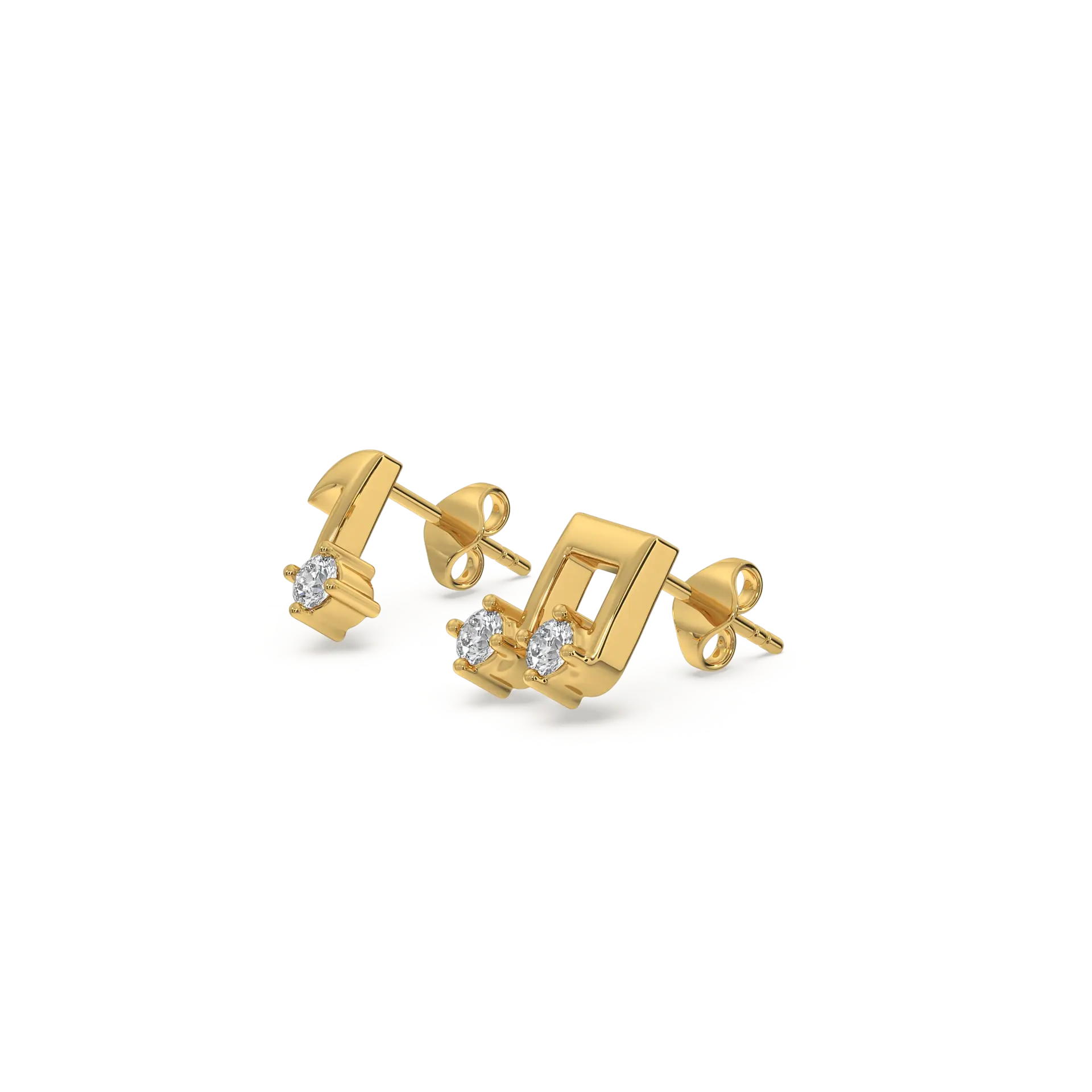Harmony Beam - Lab Diamond Stud Earrings — image 1