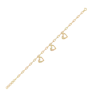 Hearts Unfold - Lab Diamond Charm Bracelet thumbnail 4