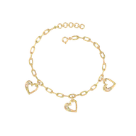 Hearts Unfold - Lab Diamond Charm Bracelet thumbnail 5