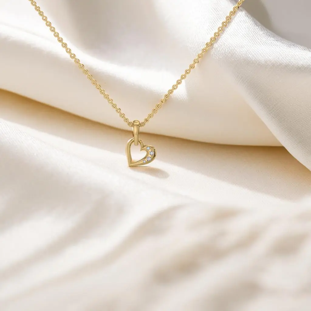 Hearts Unfold - Lab Diamond Pendant Necklace — image 1