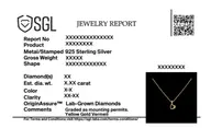 Hearts Unfold - Lab Diamond Pendant Necklace thumbnail 7