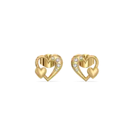 Hearts Unfold - Lab Diamond Stud Earrings thumbnail 5