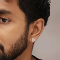 Hexa Edge - Lab Diamond Men's Studs thumbnail 1