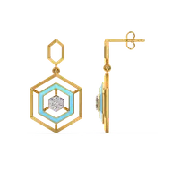 Hexa Glam - Lab Diamond Drop Earrings thumbnail 4
