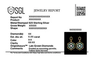 Hexa Glam - Lab Diamond Drop Earrings thumbnail 6