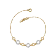 Hexagon Chic - Lab Diamond Bracelet thumbnail 4